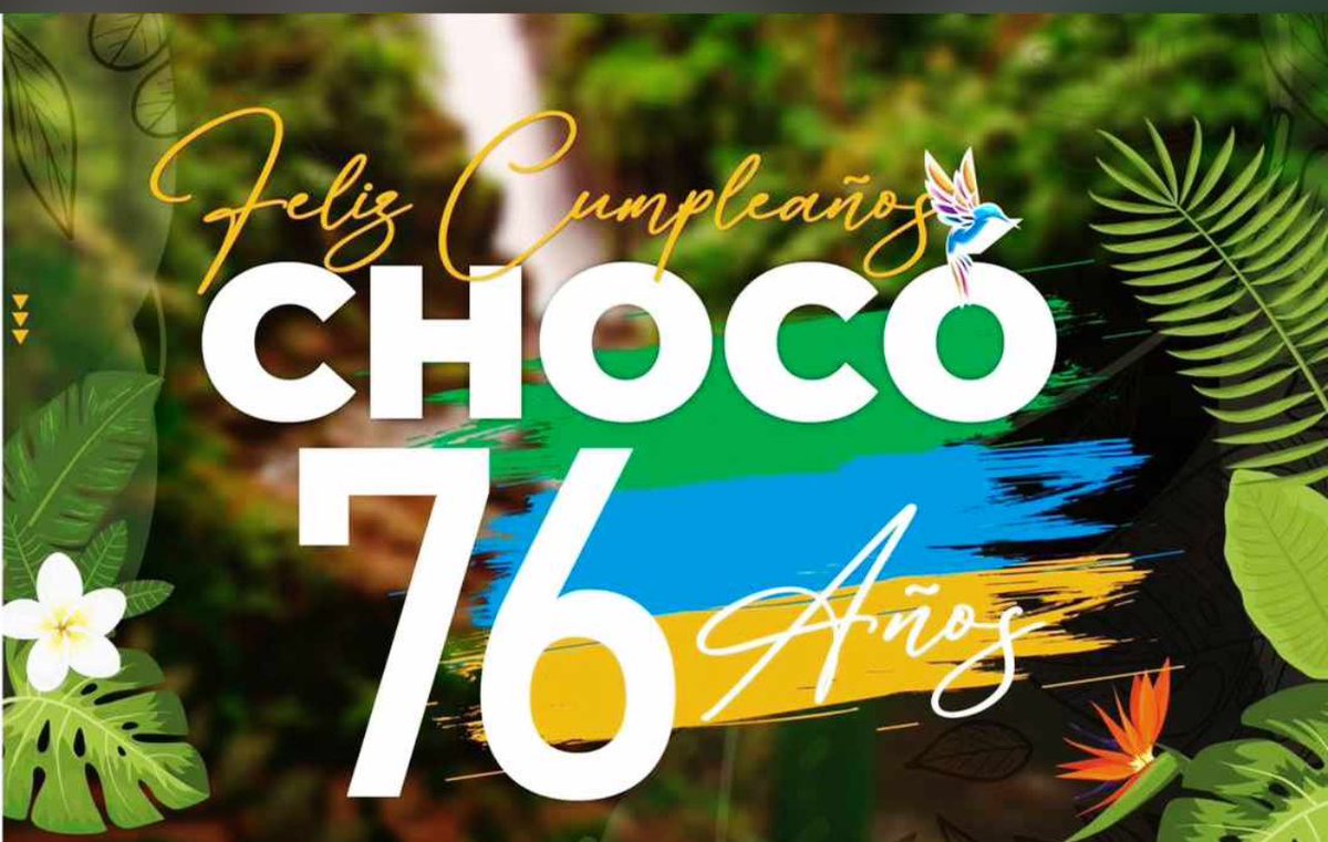 GonzalezYanine's tweet photo. Feliz cumpleaños mi Chocó. Te llevo siempre en mi corazón 💚 https://t.co/Agc1Q7cyWa