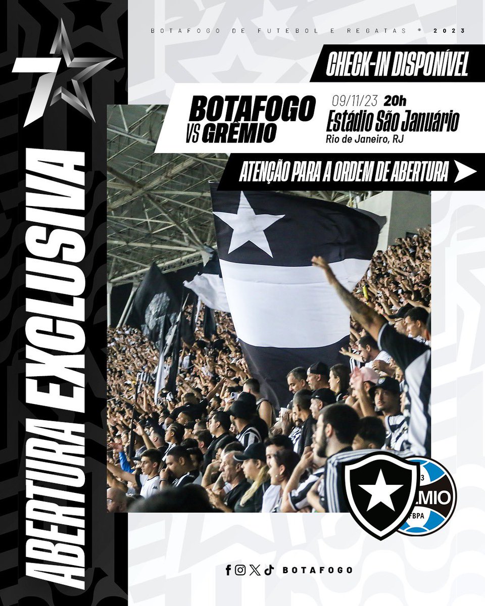 Botafogo vai jogar contra o Grêmio em São Januário