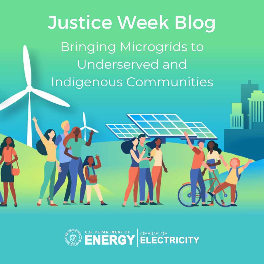Microgrids can bring reliable + resilient power to underserved & Indigenous communities throughout the U.S. That’s why OE is investing nearly $15M to help advance microgrid technologies in these communities.

Learn more in our latest blog: energy.gov/oe/articles/ju… #JusticeWeek2023