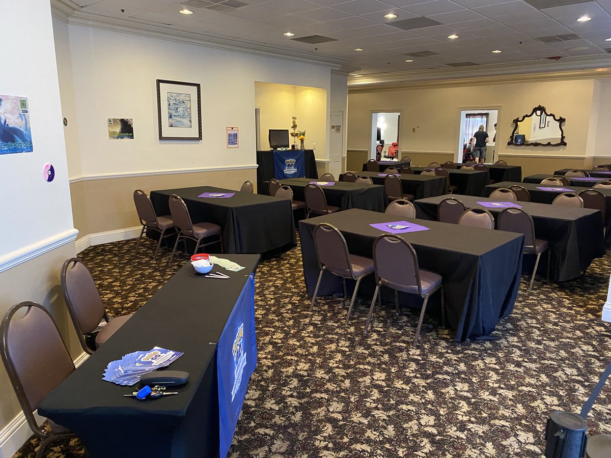 collective_md's tweet photo. All set up for our workshop tonight at #GOODGAMEFest Come on over and say hi and learn something new!
#Ambassador #PokemonGO https://t.co/h7dnHYEPJY