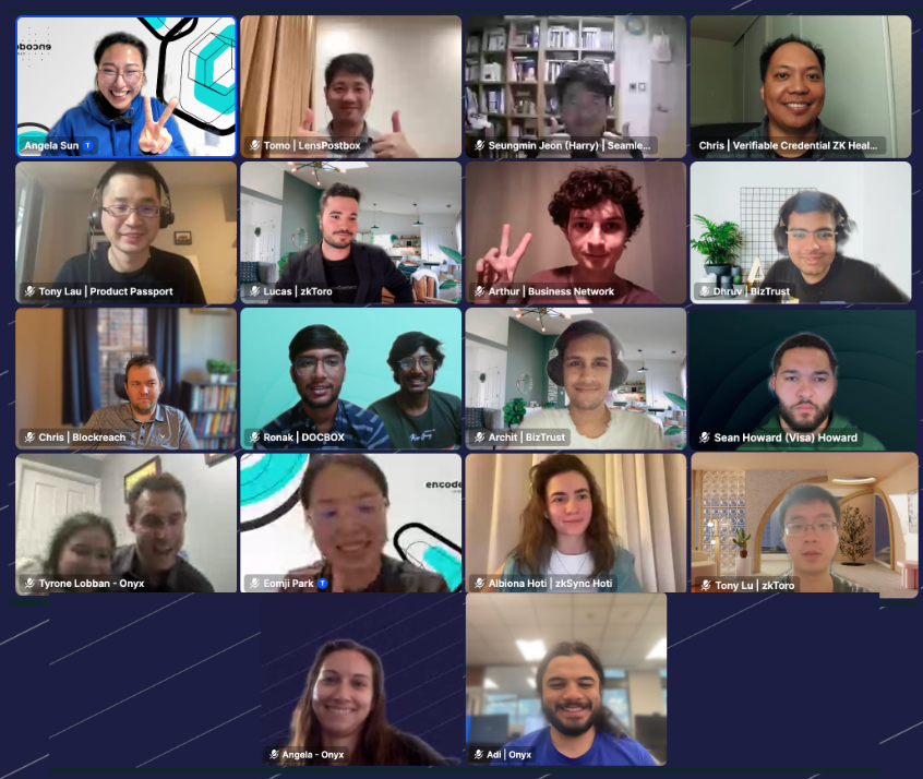 angela_s_n's tweet photo. The Digital Identity Hackathon, sponsored by Onyx by @jpmorgan, was seriously unreal!
🥇 Seamless @acrylicfiddle @mzemlickis @StackDigest @ace_novaxlabs + Jack :D
🥈 VC ZK Health Records @const_salvador
🥉 Product Passport @intrepid_crypto
Ty for always answering my messages 🥹👆 https://t.co/WabJCSzQoO