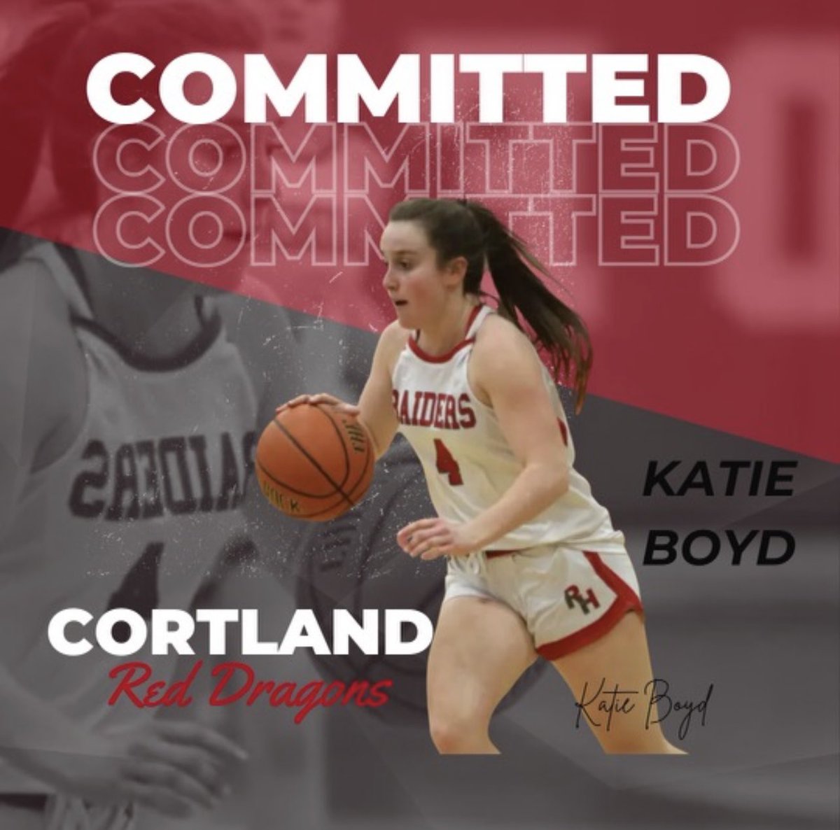 I am beyond excited to announce that I will be continuing my athletic and academic career at SUNY Cortland! Let’s go Red Dragons!!❤️🐉