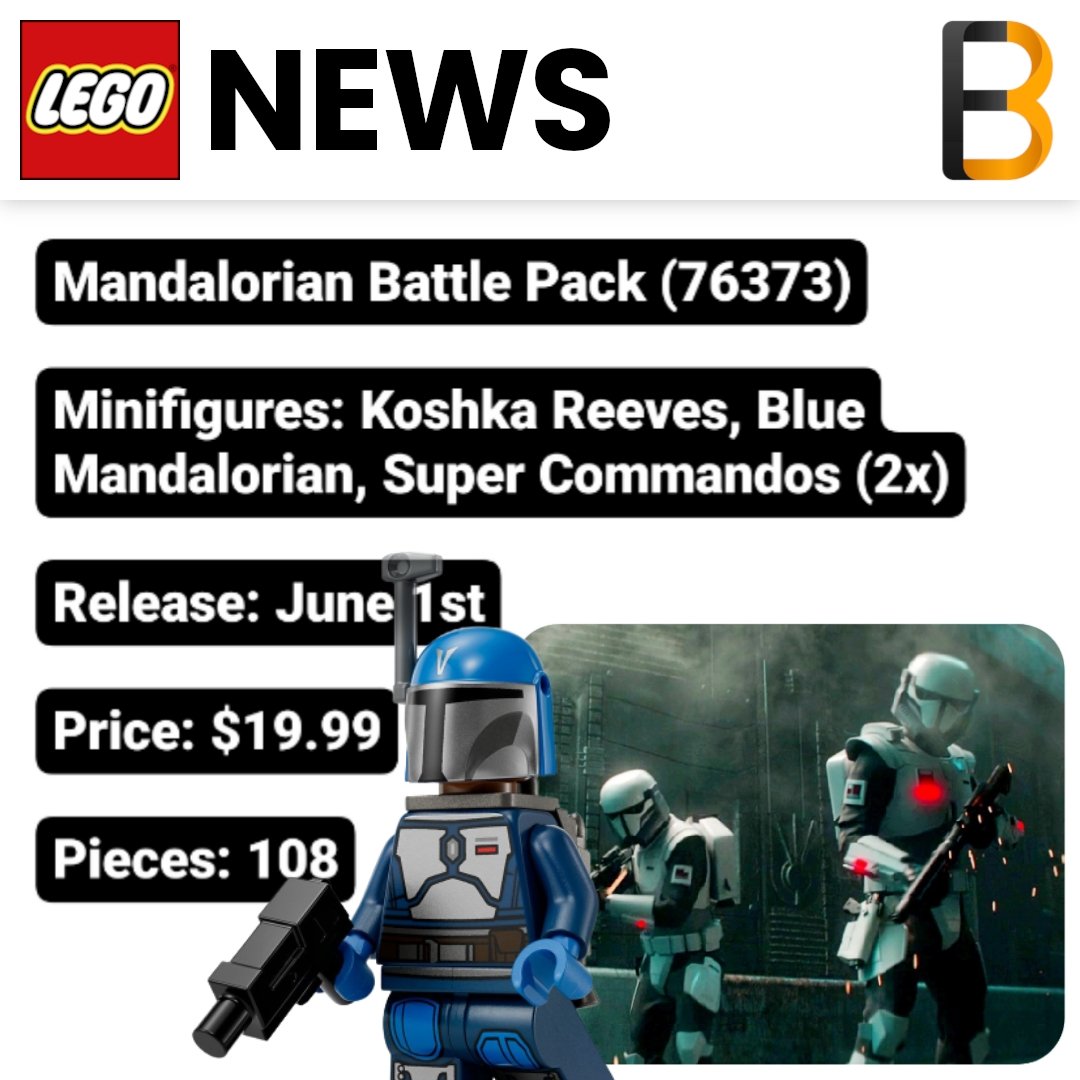 Falconbricks  LEGO News on X: New LEGO Star Wars Mandalorian