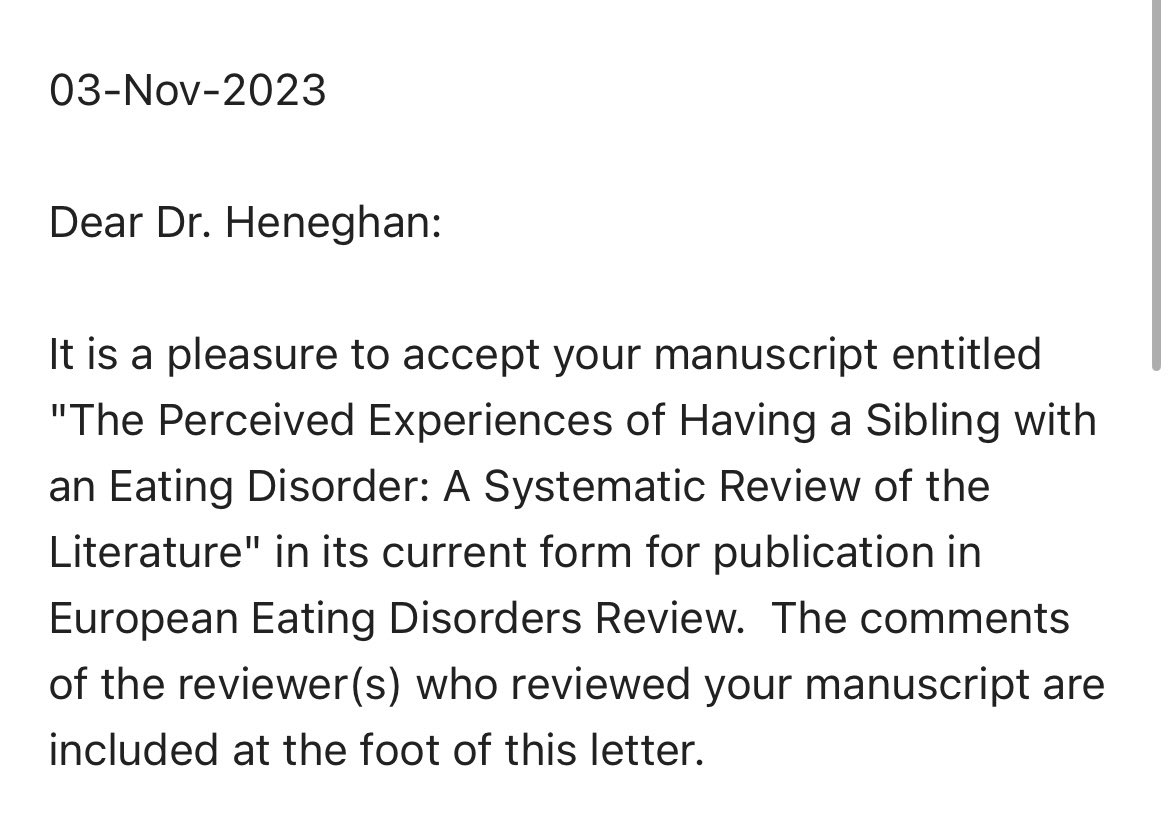 Well done research partner <a href="/HeneghanAnya/">Anya Heneghan</a>  💙Thank you for making me part of this and having me as your co-author (second author)!
<a href="/MariaLivanou1/">Dr Maria Livanou</a> &amp; Janet Treasure 
Looking forward to more future collaborations between our institutions <a href="/IMH_UoB/">The Institute for Mental Health (IMH)</a> @matthewrbroome <a href="/KingsIoPPN/">Institute of Psychiatry, Psychology & Neuroscience</a>
