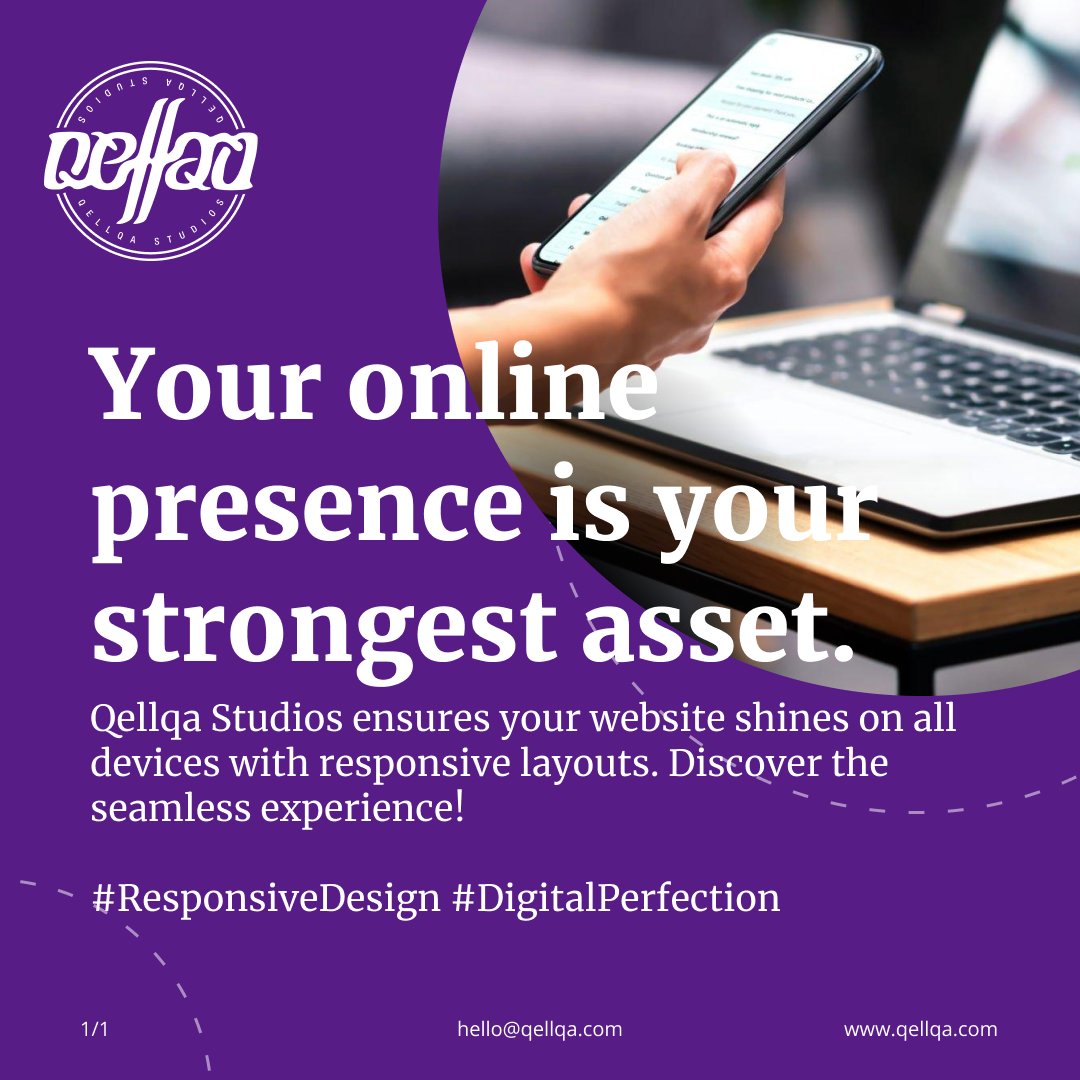 QellqaStudios's tweet photo. Your online presence is your strongest asset. Your website should shine on all devices with a seamless experience!

Tu presencia en línea es tu activo más fuerte. Tu sitio web debe brillar en todo dispositivo con una experiencia perfecta. 

#ResponsiveDesign #DigitalPerfection https://t.co/FIvoQwwxRr