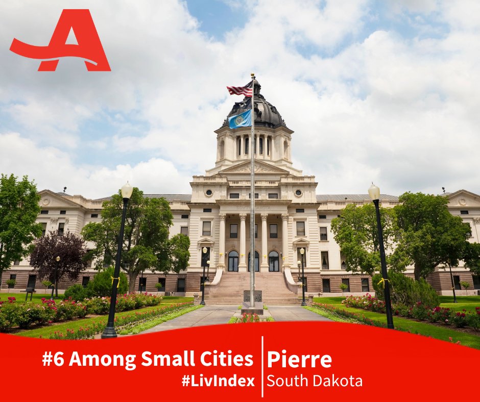The 2023 Livability Index from <a href="/AARPLivable/">AARP Livable Communities</a>  is out, and <a href="/CitySiouxFalls/">City of Sioux Falls</a> and <a href="/cityofpierresd/">City of Pierre</a> are in the Top 100 nationwide. Learn more about the Index, how other SD communities scored and more at aarp.org/sd