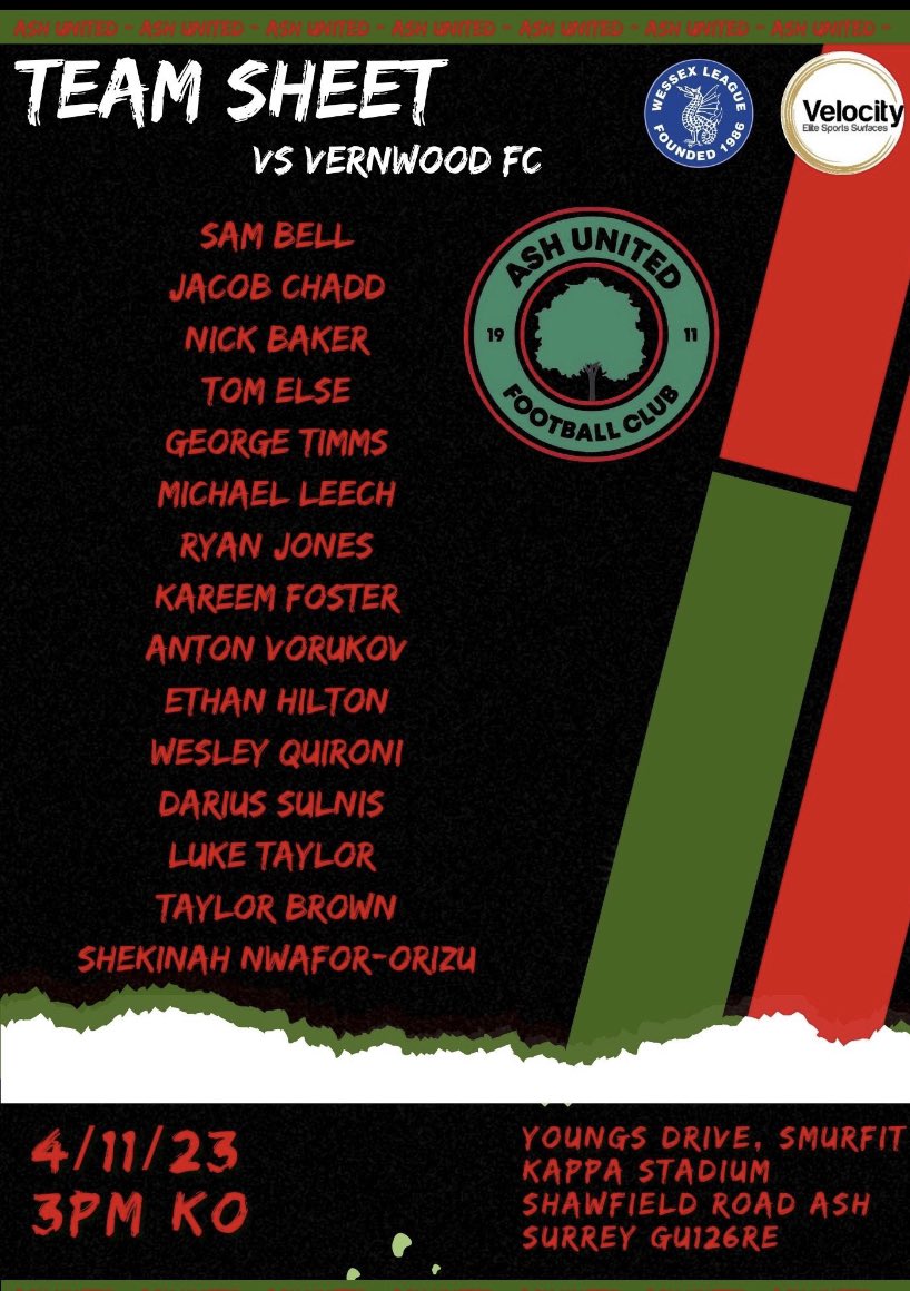 *** FIRST TEAM IN ACTION *** 

The first team are at home tomorrow (storm Kieran dependant) 

The lads are on back to back wins and their tales are 👆

Shout out to <a href="/grumpywat/">Grumpy groundsman</a> who has worked his magic to get the pitch ready 💪 so get yourself down to cheer the lads on! 🔴🟢