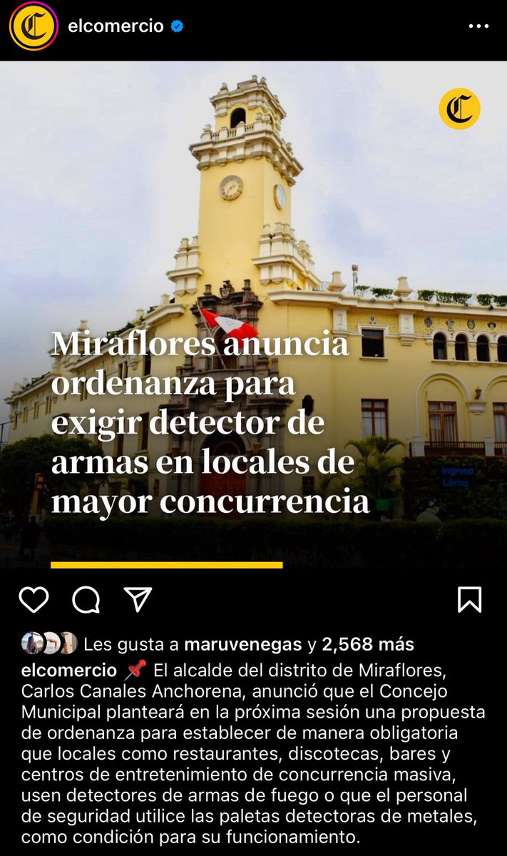 moraolivaresdmo's tweet photo. El alcalde de Miraflores no puede articular desde el CODISEC, liderado por él, para combatir la delincuencia. Entonces le pasa el problema a los emprendedores, que ahora los restaurantes contraten un personal para control de armas y compren los detectores ¡brillante idea! https://t.co/RDzTUvf6bZ