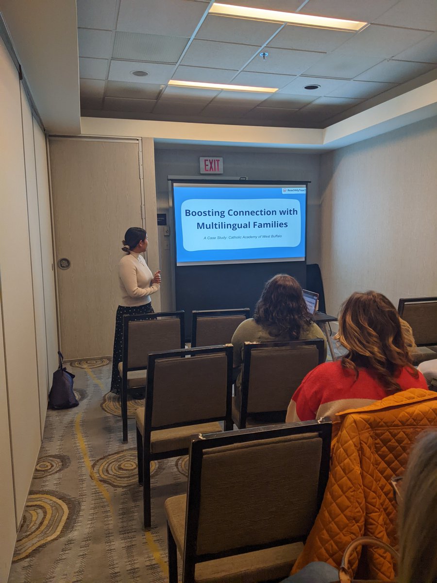 ReachMyTeach's tweet photo. Great day at NYSTESOL! So honored to get to present with Beh who shared great insights into how Catholic Academy of West Buffalo is connecting with and empowering multilingual families!
Swing by tomorrow to learn how we helped--we're here with @lexikeet https://t.co/OtJEYXuFpn