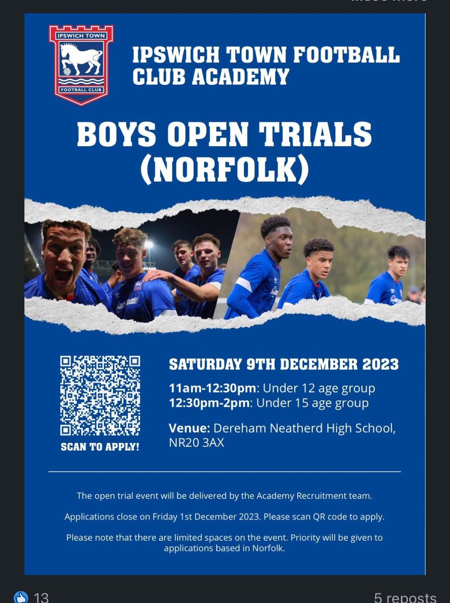 About time we paid those back for trying to nick our local talent #ITFC