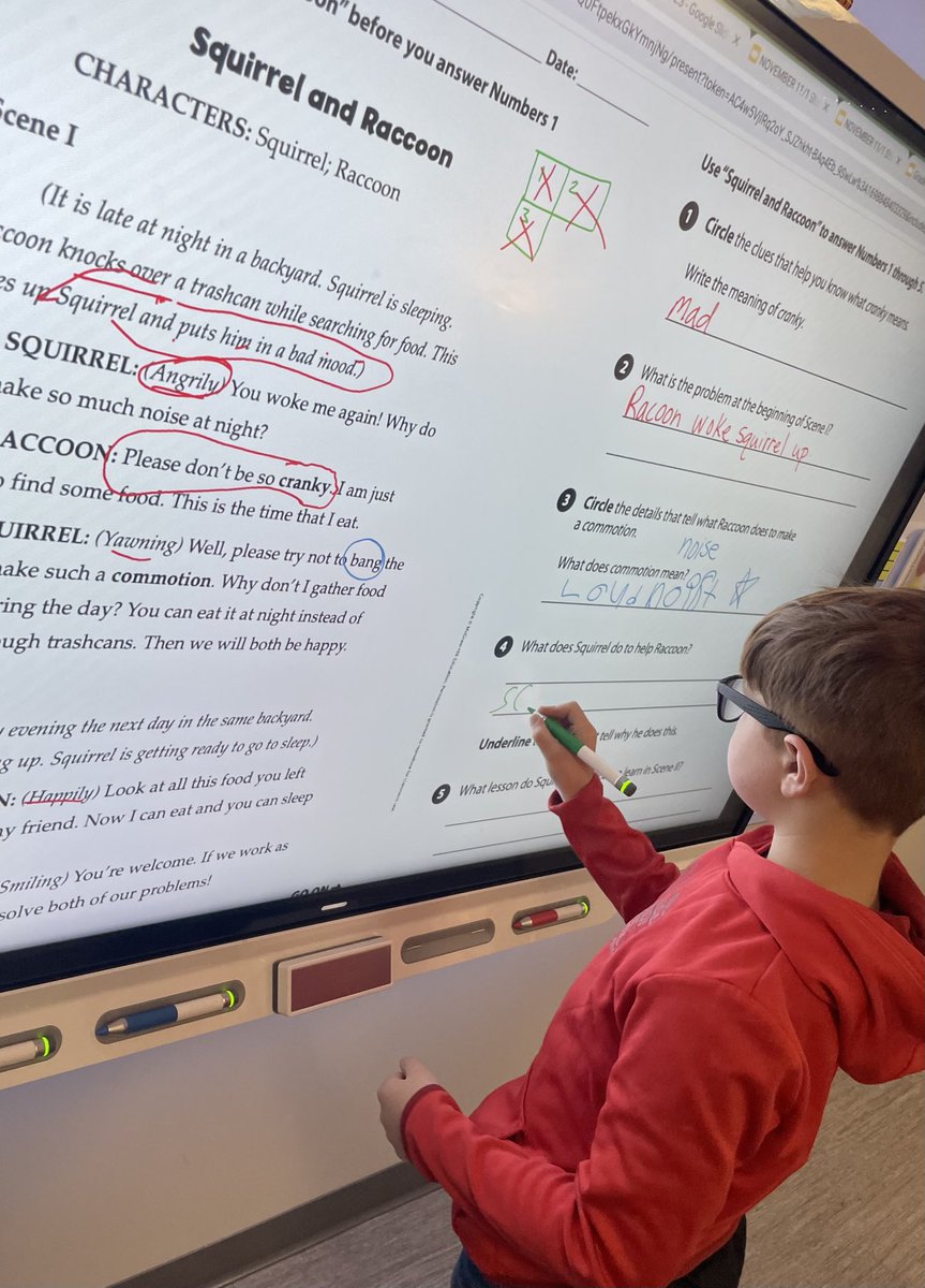 Demonstrating his understanding by marking and citing text evidence. #theMESway