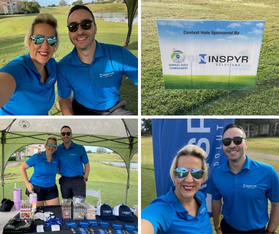 INSPYRSolution's tweet photo. Our #Orlando team enjoyed participating in today's SIM Central Florida Annual Golf Tournament as a Contest Hole Sponsor. Thank you to everyone who came out to the event and stopped by to chat with us! #SIMCentralFL #SIMevents https://t.co/3XkAmMx4HO