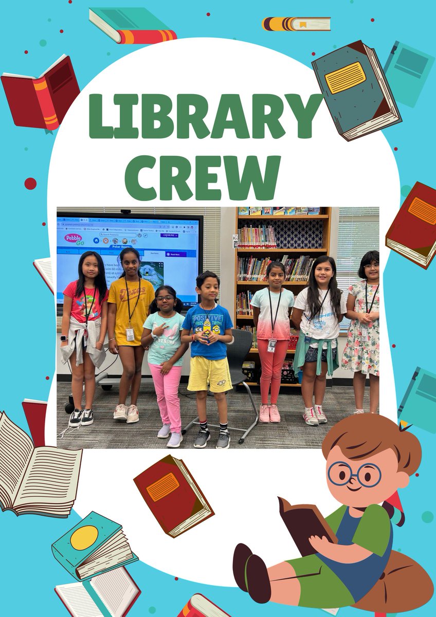 FittsLibrary's tweet image. The Riddle library has had a great year so far filled with Reading with the Therapy Dog, Library Crew volunteers, Coding, and even our Broadcast Team leading announcements each morning. @RiddleElem @FISD_Libraries