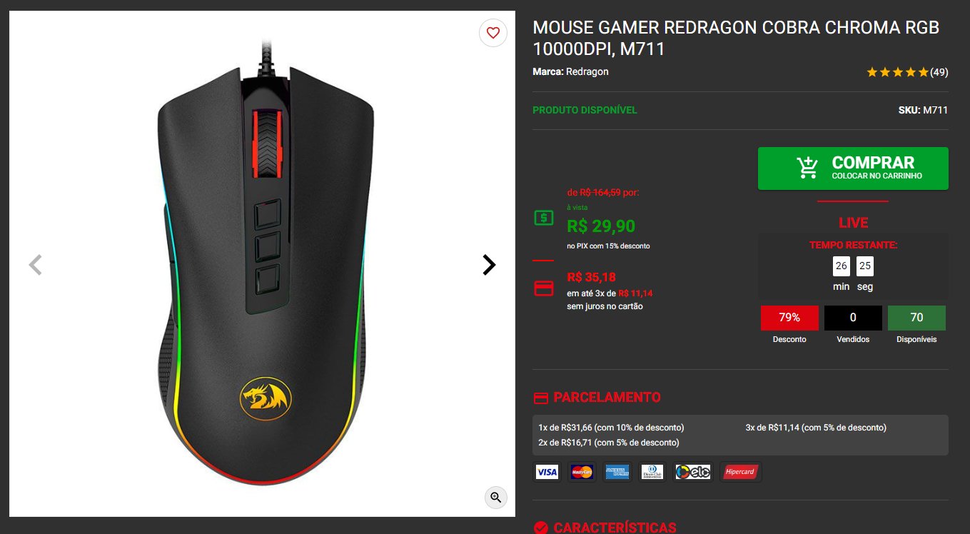 Mouse Redragon Cobra M711 - Redragon Brasil