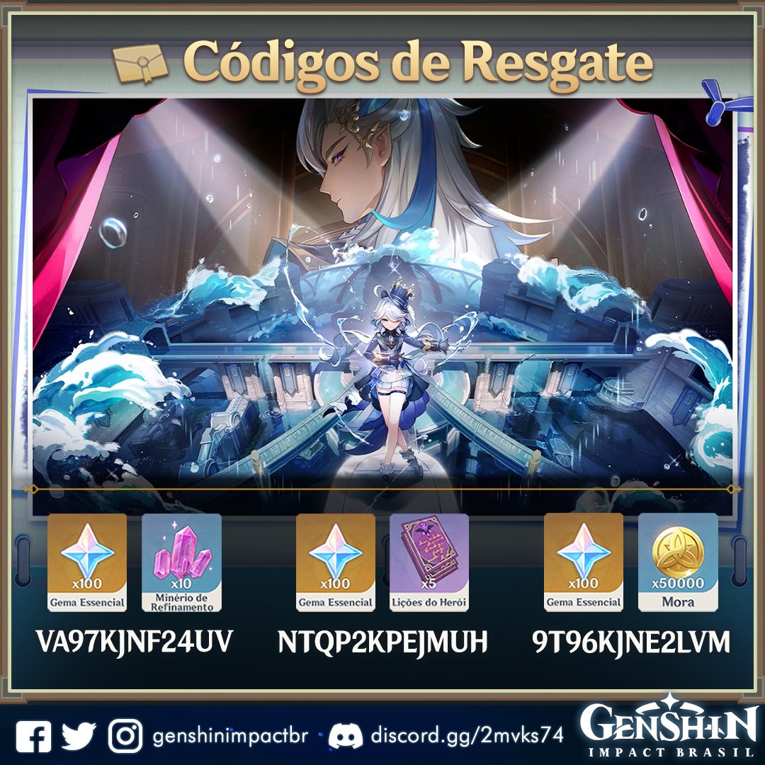 Resgate agora mesmo! 5 Novos Códigos de Resgate da Versão 4.2! Genshin  Impact