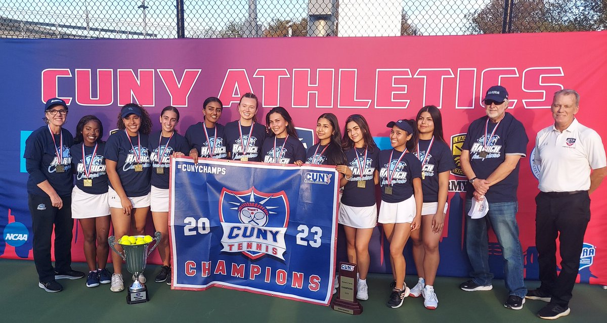 Congratulations to the women's tennis team on winning the 2023 CUNYAC Championship and moving on to the NCAA Tournament! #GoBearcats! 🏆🎾👏🎉 #BaruchAthletics #TennisChampions #BaruchCollege #CunyAC #BaruchTennis #Cuny #Nyc