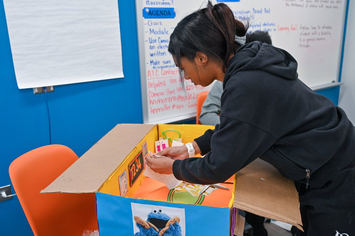 AtlantaCCAcad's tweet photo. Students in the Infant/Toddler Childcare Pathway are creating 3-D classrooms to demonstrate their understanding of how to create developmentally appropriate learning environments for toddlers. #COLLEGECAREERANDLIFE https://t.co/gDZhcVtdPE