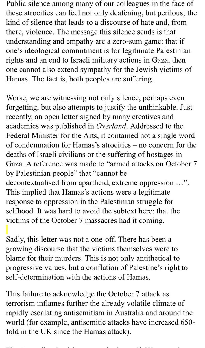 carolinemarcus's tweet photo. Exclusive: Hundreds of Jewish-Australian performers, artists, writers and academics have signed an open letter accusing their peers of ‘inflaming’ rapidly rising antisemitism. Several high profile names in the arts have signed. Story across @SkyNewsAust today. https://t.co/VH6cSATrdV