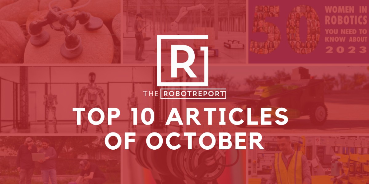 October was a busy month for the robotics industry. From the RoboBusiness event in Santa Clara, to International Women in Robotics Day, there was no shortage of news to cover.

Here are the Top 10 Robotics Stories of October - brnw.ch/21wE8Mq