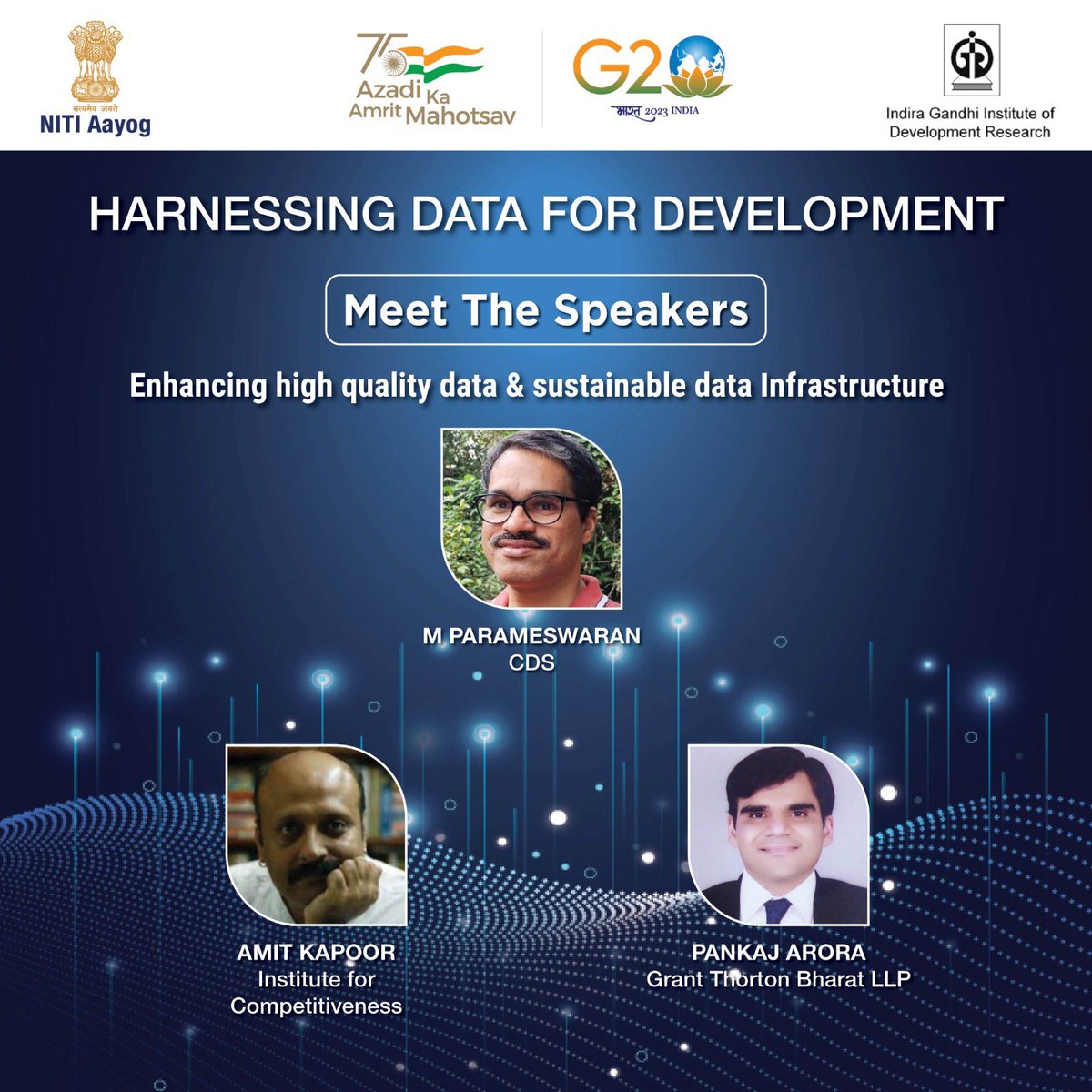 ImPankaj_Arora's tweet photo. #NoData=#NoProgress was pleasure to learn from an august gathering &amp; share #experiences &amp; #views  on how can we #SEE (Social Economic and Environmental) data infrastructure from #circulareconomy lens 4 making it #sustainable 

#NITIG20WorkshopSeries #ThinkTank #SDGs #PowerOfData https://t.co/2Xodh9x6oL