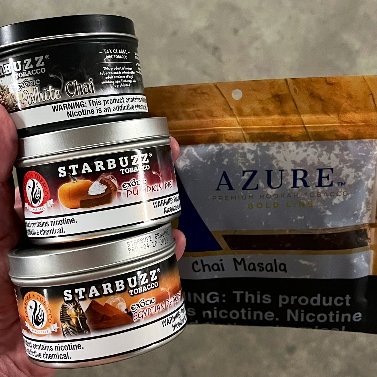 Are you in your winter #shisha era yet?

It’s time to rotate those flavors for more spicy and warm profiles! 

<a href="/StarbuzzTobacco/">StarbuzzTobacco</a> #azure #hookah