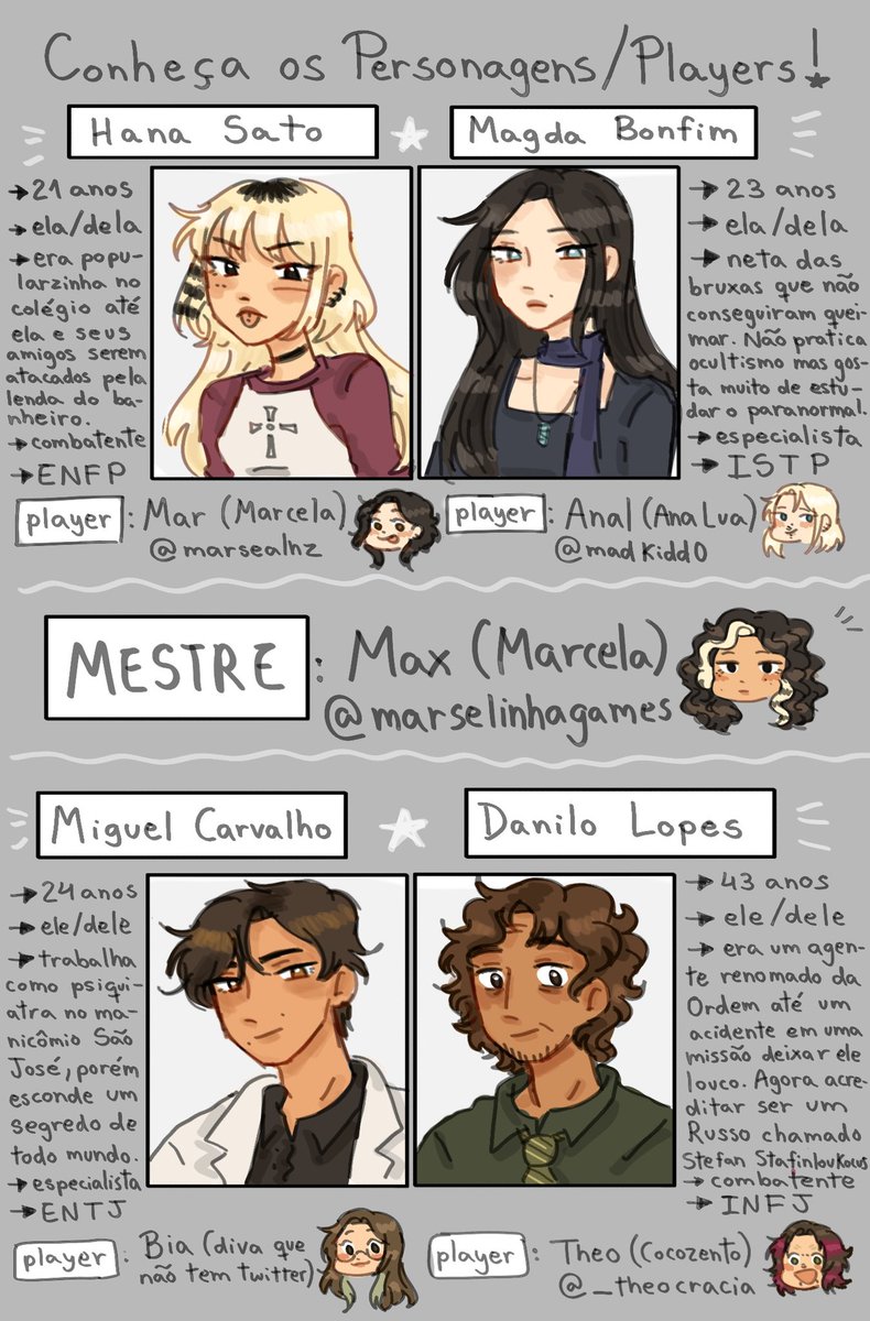 marsealnz's tweet photo. ★ atualizações às 16h quase todos os dias

★ se passa em Minas Gerais nos anos 90 

★ todos os personagens foram criados por eu e meus amigos! 

★ É no universo de Ordem mas não é canon
 
★ vai ter 2 partes: o backstory da minha personagem e o que aconteceu na sessão de RPG https://t.co/yA54yR2JxD