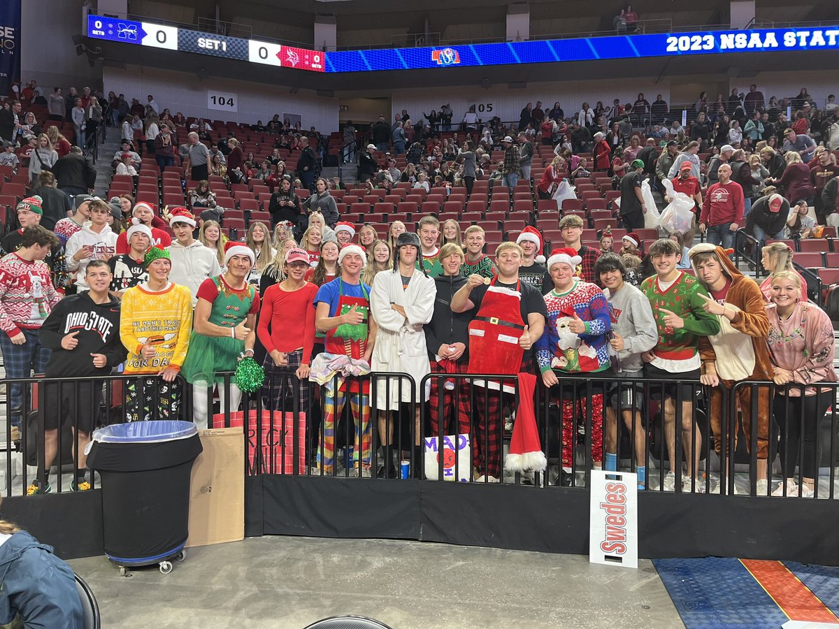 Congratulations, Gothenburg Student Section - NSAA Ambassadors of Sportsmanship! The Swedes jumped in to support the <a href="/TheJaysZone/">Pierce Bluejays</a> student section. #nebpreps