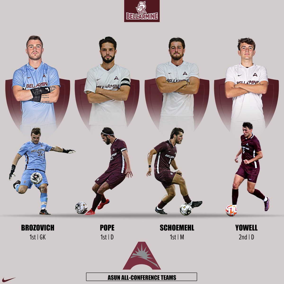 What a haul ‼️

Congrats to our All-<a href="/ASUN_Soccer/">ASUN Soccer⚽️</a>  foursome 👏