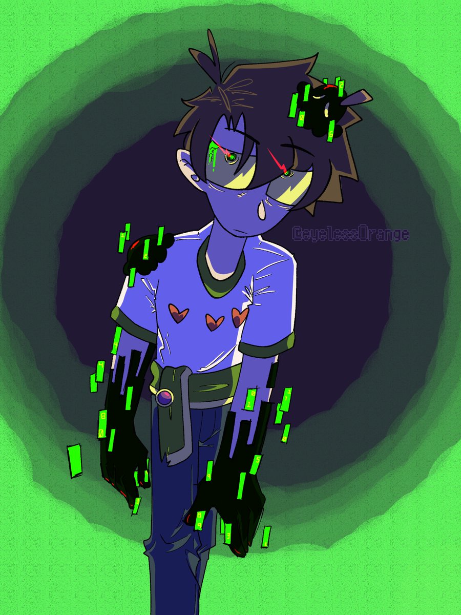 EyelessOrange's tweet photo. #qsmp #qsmpfanart #slimecicle https://t.co/iN2oTbB3La