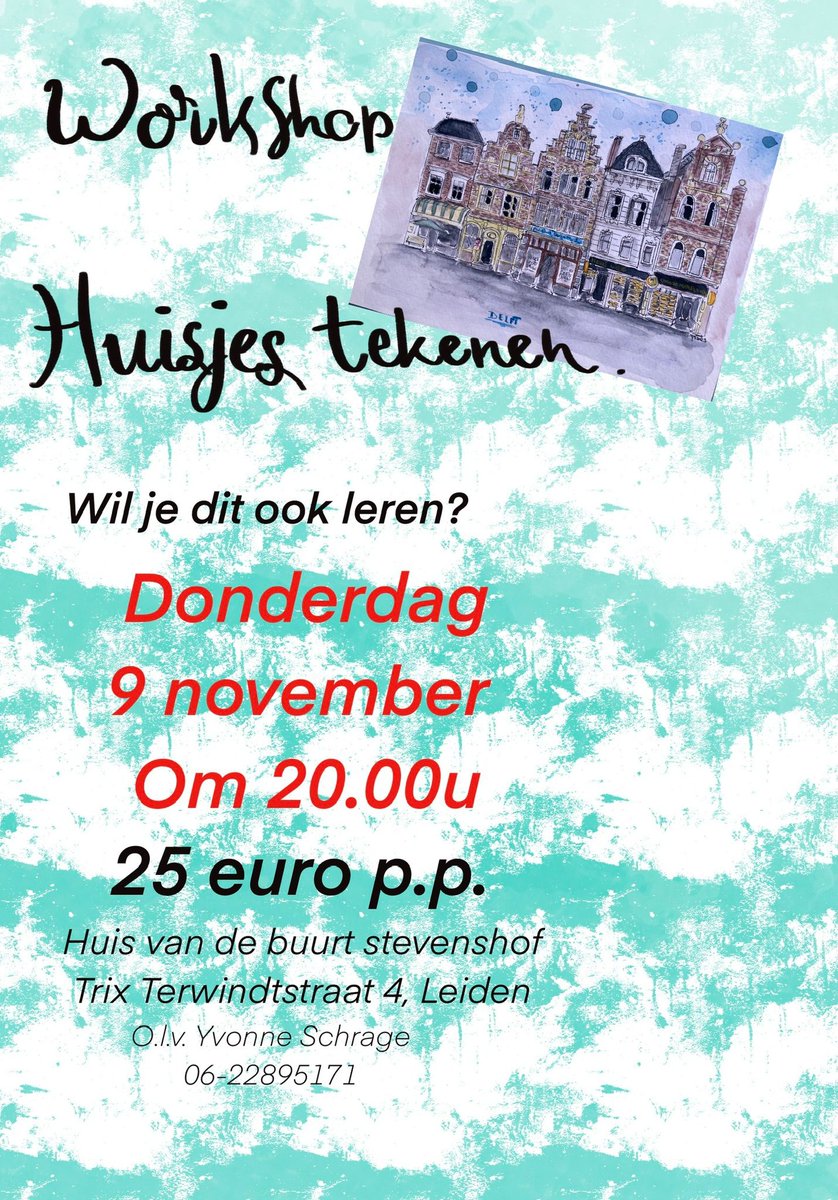 CWarenhuis's tweet photo. 🏡 Ontdek je creatieve kant bij de workshop huisjes tekenen! Laat je inspireren en maak je meesterwerk. 🎨✏️ #HuisjesTekenen #CreatieveWorkshop
#Leiden https://t.co/qEOXlQgRSV