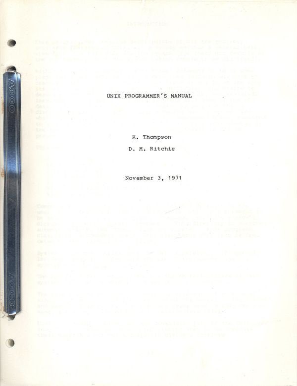 nerdearla's tweet image. Un día como hoy, en 1971, Dennis Ritchie y Ken Thompson publicaron “UNIX Programmer's Manual” 📖

Este manual incluía artículos cortos y tutoriales del uso general de #UNIX, del lenguaje de programación C y descripciones del sistema operativo.

El resto es historia 🤓