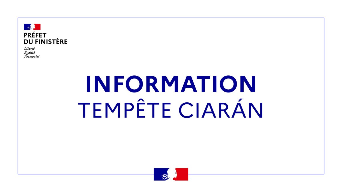 Prefet29's tweet image. #TempeteCiaran 

Point sur la situation du réseau électrique dans le département
La #tempeteciaran a provoqué la  casse d'un très grand nombre de postes de transformations et de poteaux  électriques.