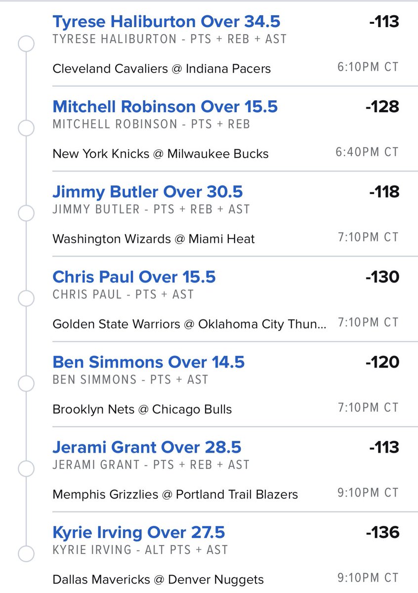 PurfeKDay4A100K's tweet image. 7-leg +6481 NBA Parlay 
Let’s start this Friday off right‼️🔥@frlbhz @BenSchamberger6