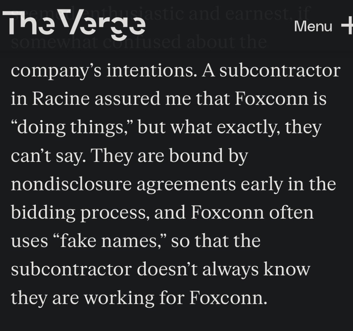 sparklingruby's tweet image. A lot of shady stuff happens in Racine Wisconsin re AI &amp;amp; Foxconn.