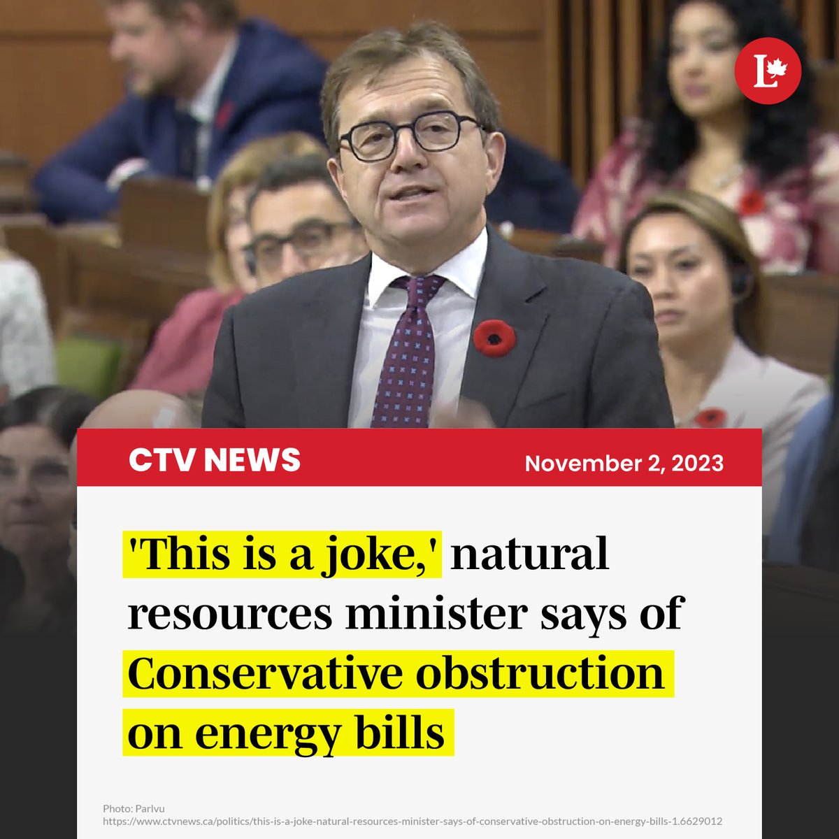 liberal_party's tweet photo. Pierre Poilievre and the Conservatives are standing in the way of job creation and building a green economy that works for everyone – all while having no plan of their own. https://t.co/UKz8BbIVmH