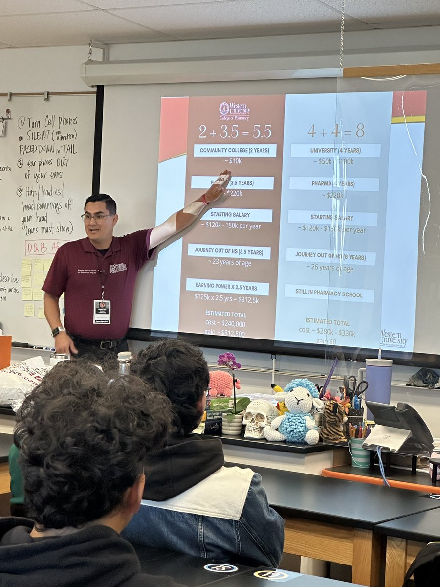 hellomsyang's tweet photo. Thank you Mr. Machado @WesternUPharm for coming to @ChaffeyHSTigers Career Day! We learned so much! https://t.co/erHW0IIsEa