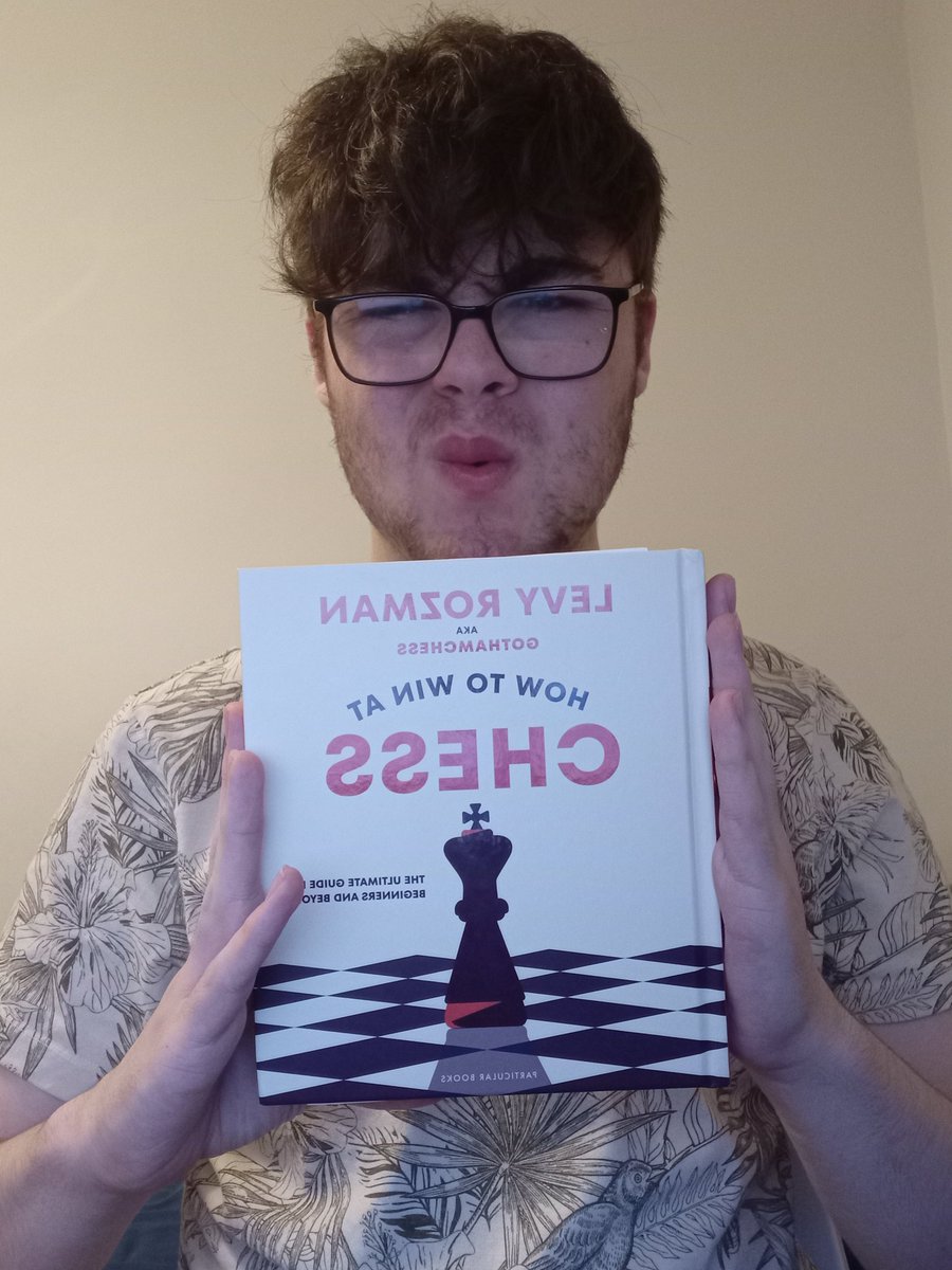 W book thanks <a href="/GothamChess/">GothamChess</a>. Why are words weird on it? #gothamchess #book