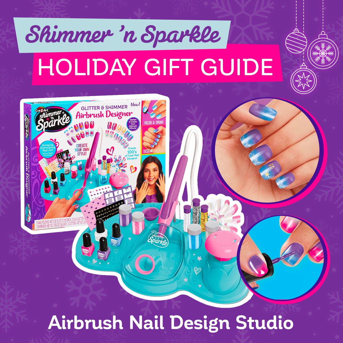 Elevate your holiday gifting with our Shimmer 'N Sparkle Holiday Gift Guide! ✨🎁 🌟💅 Shop at cra-z-art.com