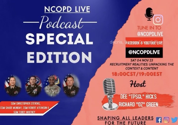 Army G-1 SGM tweet media