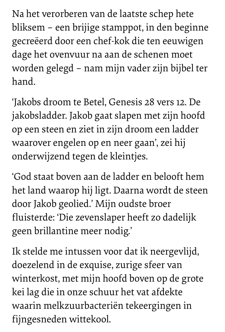 KristofMBal's tweet photo. Jan Wolkers' tekst voor het Groot Dictee der Nederlandse Taal: 'De ladder naar lust'

Eén van mijn favoriete teksten uit de Nederlandse taal: een lastig dictee, maar ook een wonderlijk poëtisch en grappig stukje proza. De laatste zin citeer ik te pas en te onpas. https://t.co/4XXf8LZj7y
