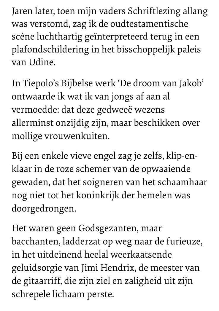 KristofMBal's tweet photo. Jan Wolkers' tekst voor het Groot Dictee der Nederlandse Taal: 'De ladder naar lust'

Eén van mijn favoriete teksten uit de Nederlandse taal: een lastig dictee, maar ook een wonderlijk poëtisch en grappig stukje proza. De laatste zin citeer ik te pas en te onpas. https://t.co/4XXf8LZj7y