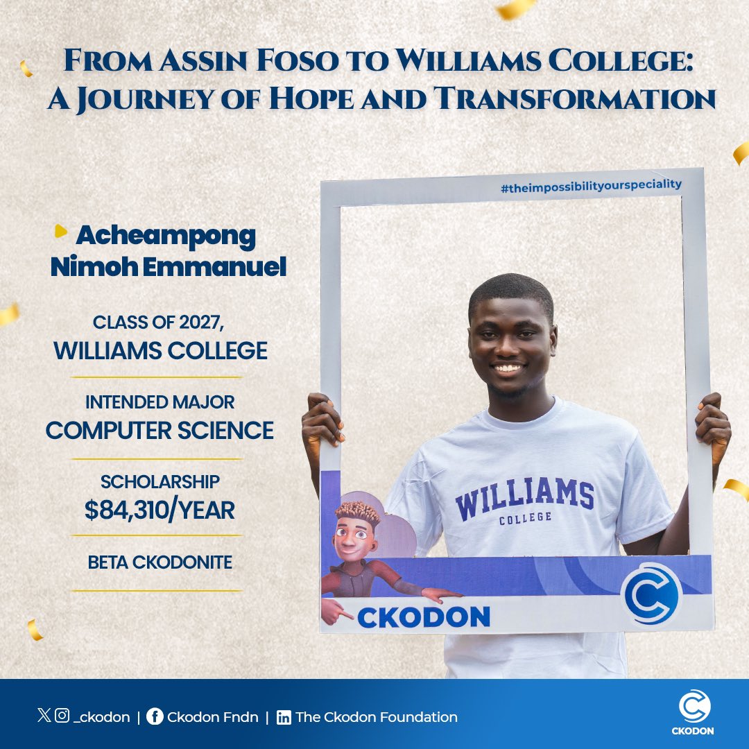 amazingaaron07's tweet photo. #TheCkodonFoundation
We are at it again another full ride bagged 
God bless Ckodon for this impactful initiative 🔥🔥❤️🙏🏽 https://t.co/F0Mg3bqIlS