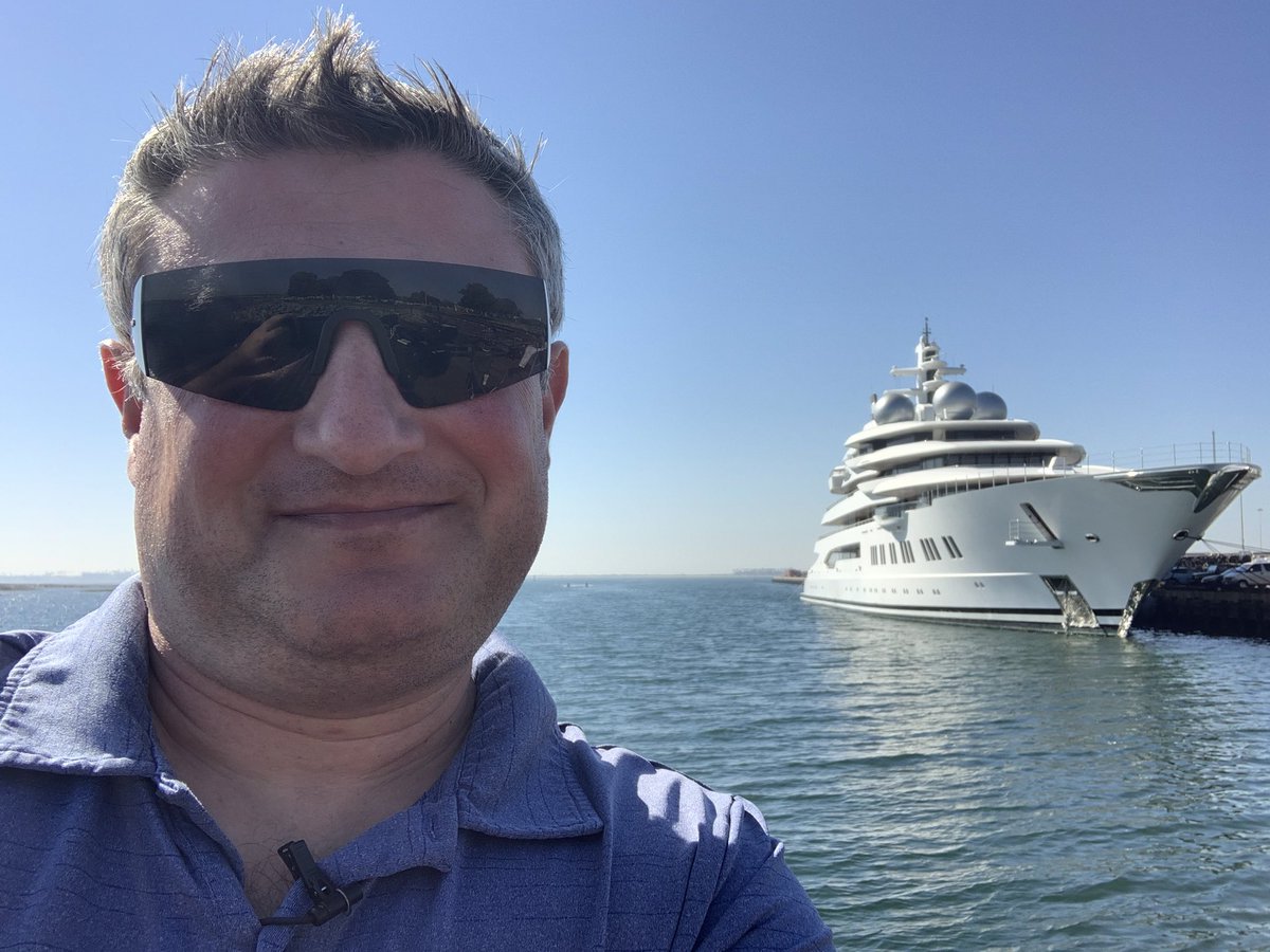 I’m considering bidding on this $300 million mega yacht that’s just been sitting in the bay for more than a year. The government is finally taking action to confiscate it from the sanctioned Russian oligarch who allegedly owns it, then sell it. My story on ABC @10News at 5.