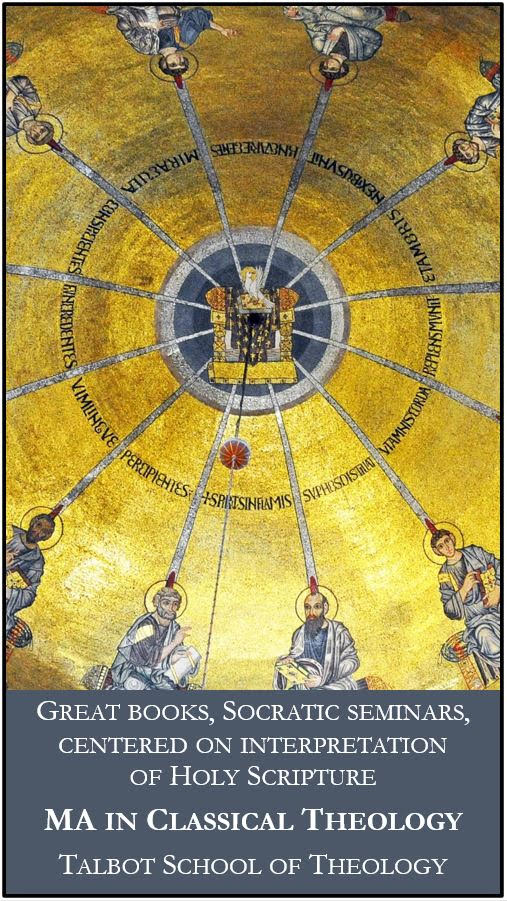 We're accepting students for our innovative MA in Classical Theology at Talbot. This is the only venue where I regularly teach grad students (I frequently do a Trinity seminar, &amp; am currently doing Ephesians).  biola.edu/degrees/g/clas…