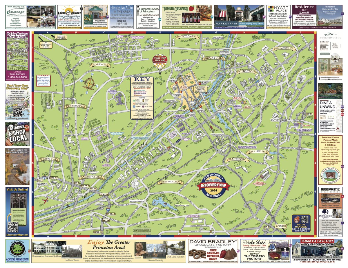 DiscoveryMap's tweet image. Congratulations to Brian Bamrick and Discovery Map of Princeton, NJ on the publication of the 2023-2024 maps! 🌟🗺️🎉
Princeton, NJ is a charming university town with a blend of academic prestige and historic allure.
#Princeton #newjersey #discoverymap