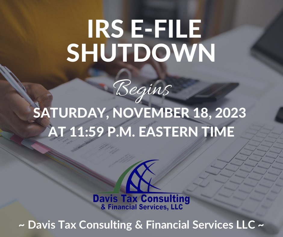 Davis Tax Consulting & Financial Services LLC tweet media