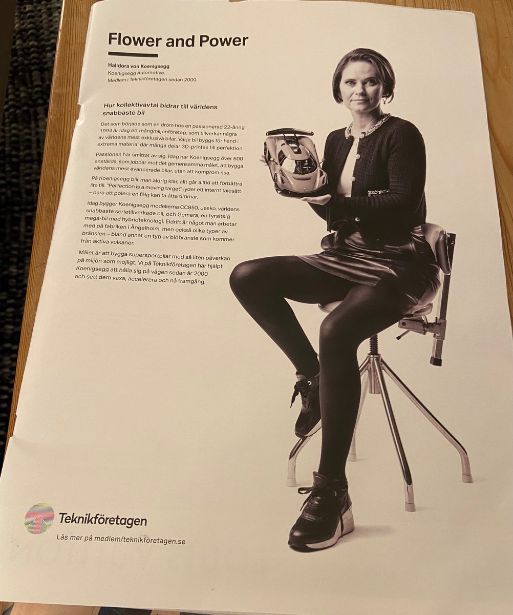 Liv Beckström (@livbeckstrom) on Twitter photo Alla tech- och bilföretag räds inte kollektivavtal!
I denna annons berättar arbetsgivaren <a href="/teknikforetagen/">Teknikföretagen</a> om ”hur #kollektivavtal bidrar till världens snabbaste bil”.
<a href="/DiWeekend/">Di Weekend</a> #svenskamodellen Alla tech- och bilföretag räds inte kollektivavtal!
I denna annons berättar arbetsgivaren <a href="/teknikforetagen/">Teknikföretagen</a> om ”hur #kollektivavtal bidrar till världens snabbaste bil”.
<a href="/DiWeekend/">Di Weekend</a> #svenskamodellen