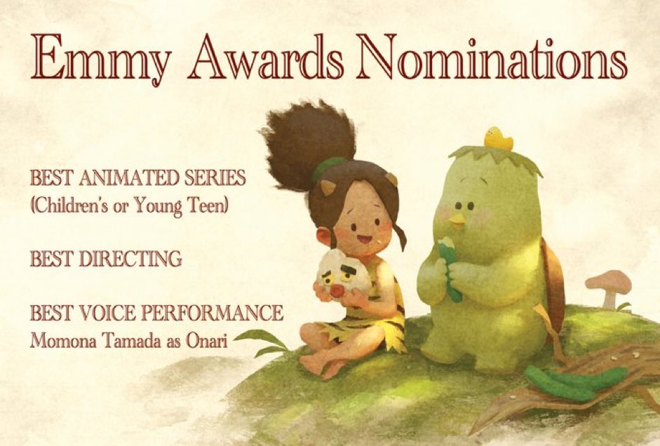 tonkohouse's tweet image. It’s a miracle for this original story from indy studio to be nominated next to big franchise shows for the best animated series and best directing.  
#onithundergodstale 

Thank you #emmyAwards 🙏🙏🙏 
This is for my entire crew.🎊 &amp;amp; congrats 
 @momonatamada_ for best voice!