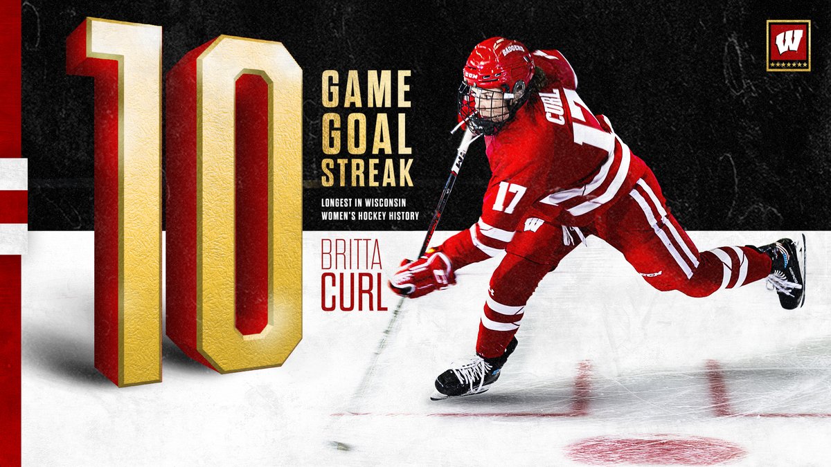 🚨#Badgers goal!🚨

RECORD. BREAKER.

<a href="/brittacurl/">Britta Curl-Salemme</a> gives UW the lead and breaks the record for longest goal streak in school history!
