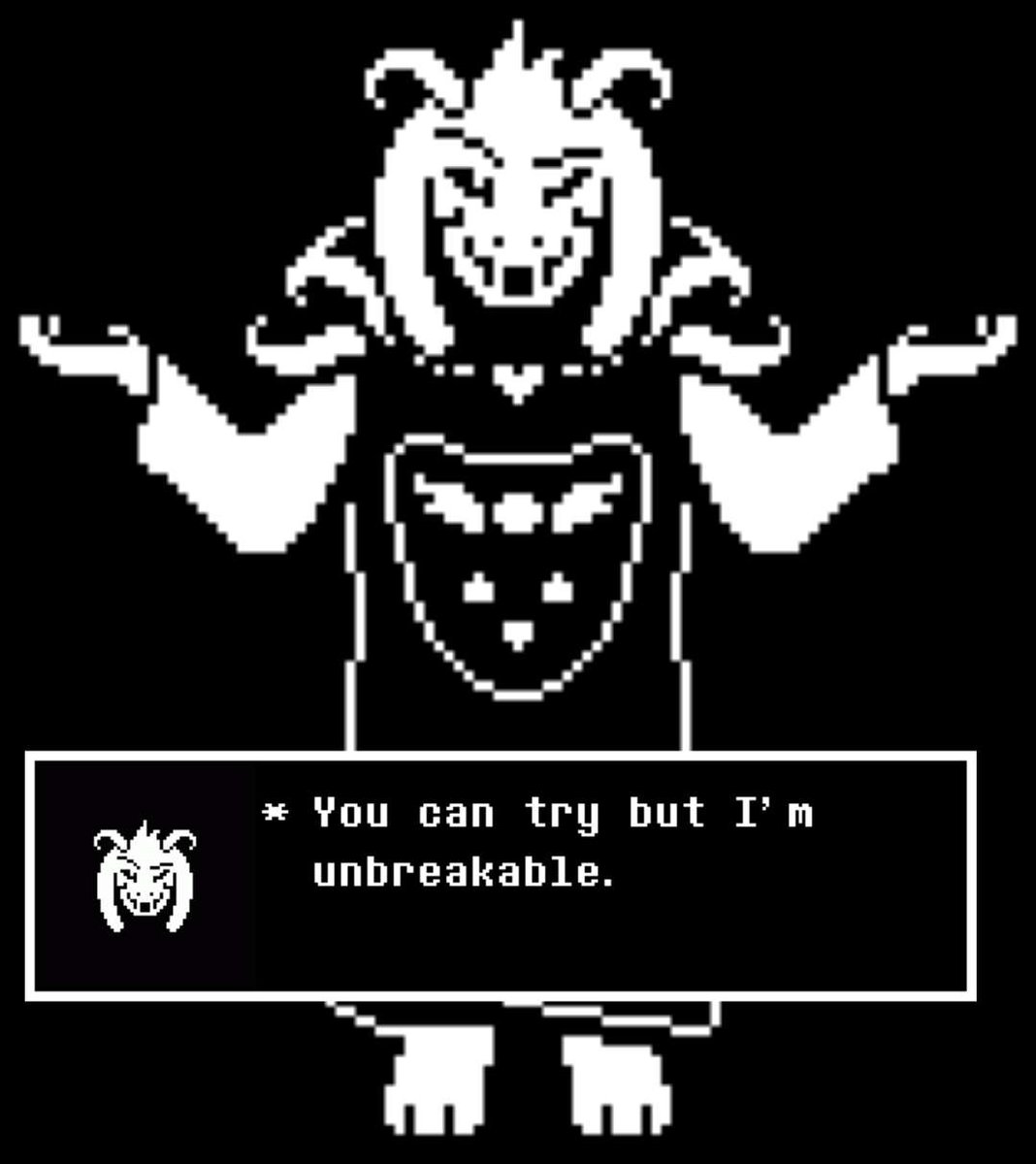 Asriel_MurrGod's tweet photo. You dare challenge the God of hyperdeath? 

#UndertaleRP https://t.co/iZZtCZikmP